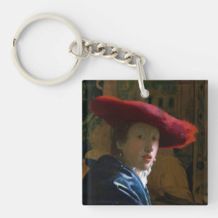 Johannes Vermeer - Girl with a Red Hat Key Ring