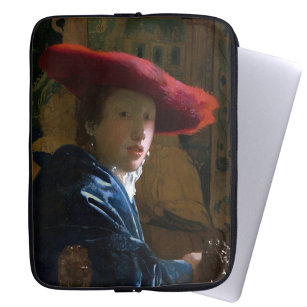 Johannes Vermeer - Girl with a Red Hat Laptop Sleeve