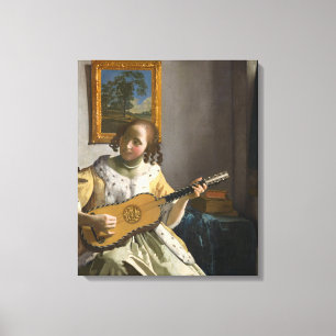Johannes Vermeer - Guitar Player Canvas Print