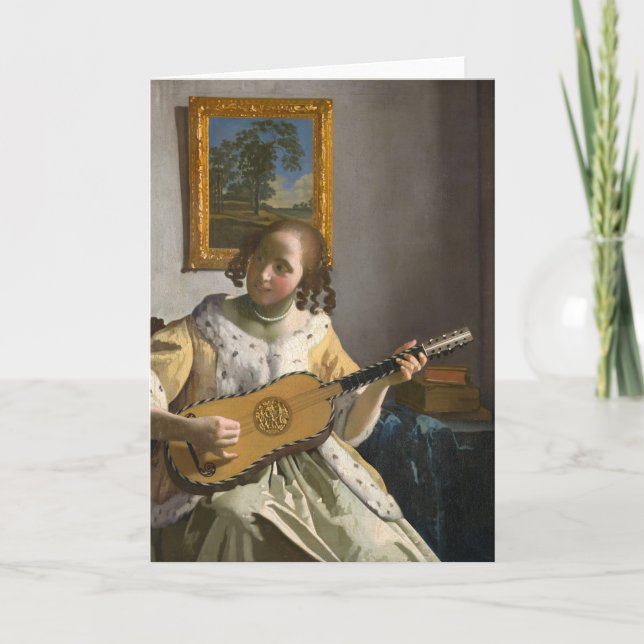 Johannes Vermeer - Guitar Player Card (Front)