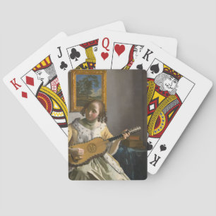 Johannes Vermeer - Guitar Player Playing Cards