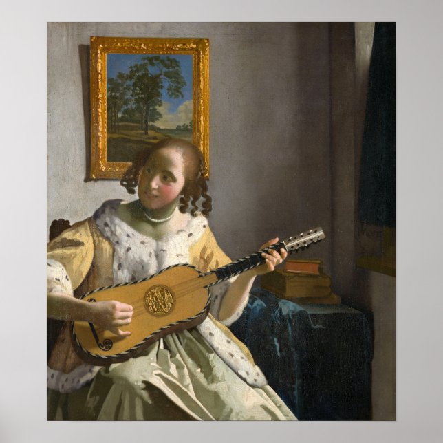 Johannes Vermeer - Guitar Player Poster (Front)