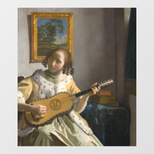 Johannes Vermeer - Guitar Player Window Cling