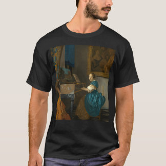 Johannes Vermeer Lady Seated At A T-Shirt
