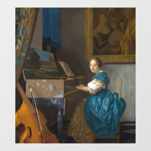 Johannes Vermeer - Lady Seated at a Virginal Window Cling
