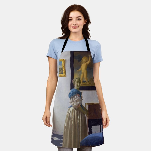 Johannes Vermeer - Lady Standing at a Virginal Apron (Worn)