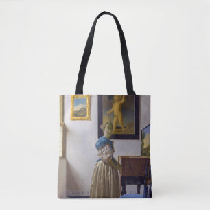 Johannes Vermeer - Lady Standing at a Virginal Tote Bag