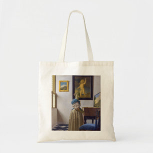 Johannes Vermeer - Lady Standing at a Virginal Tote Bag