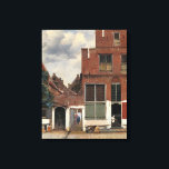 Johannes Vermeer - Little Street Canvas Print<br><div class="desc">The Little Street - Johannes Vermeer,  Oil on canvas,  1657-1658</div>