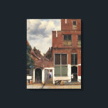 Johannes Vermeer - Little Street Canvas Print<br><div class="desc">The Little Street - Johannes Vermeer,  Oil on canvas,  1657-1658</div>