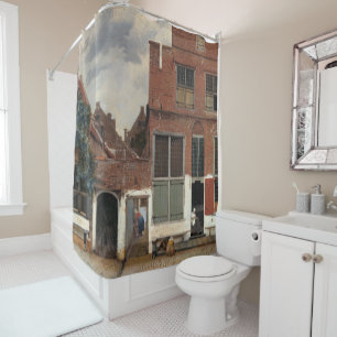 Johannes Vermeer - Little Street Shower Curtain