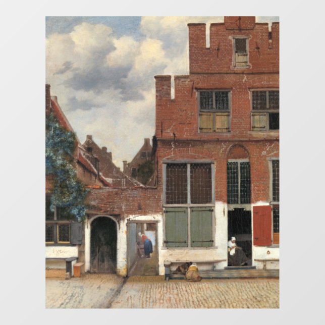 Johannes Vermeer - Little Street Window Cling (Sheet)