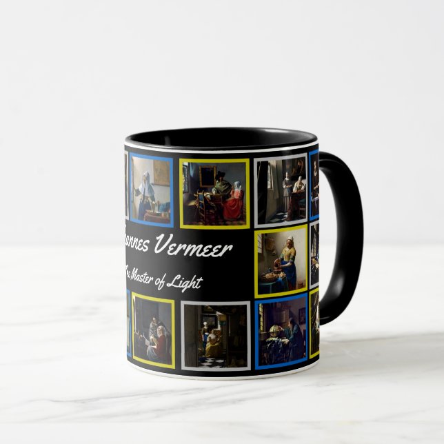 Johannes Vermeer - Masterpieces Grid Mug (Front Right)