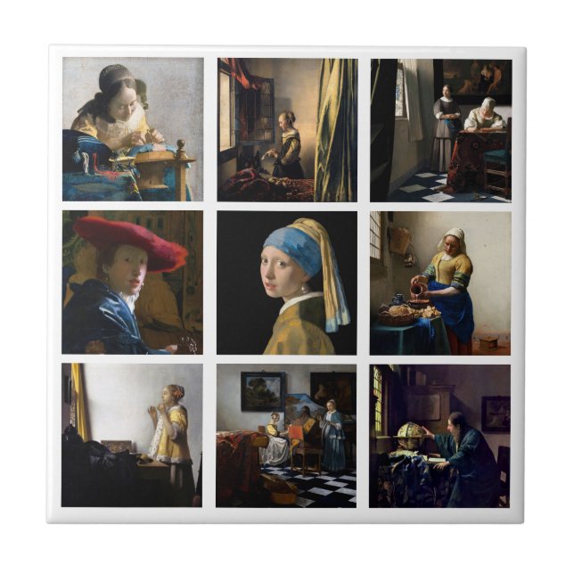 Johannes Vermeer - Masterpieces Grid Tile (Front)