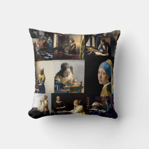 Johannes Vermeer - Masterpieces Patchwork Cushion