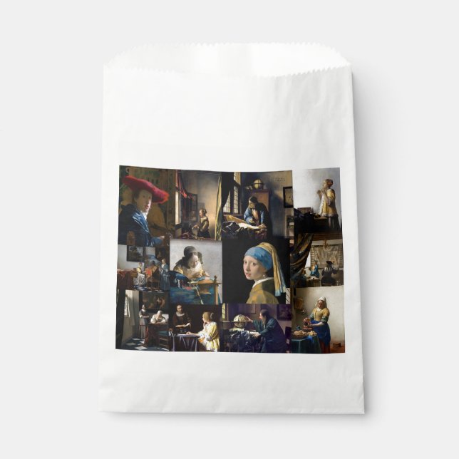 Johannes Vermeer - Masterpieces Patchwork Favour Bags (Front)