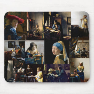 Johannes Vermeer - Masterpieces Patchwork Mouse Mat