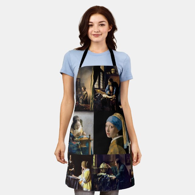 Johannes Vermeer - Masterpieces Patchwork Poster Apron (Worn)