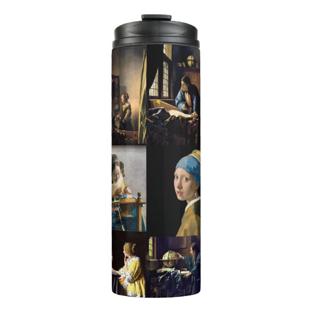 Johannes Vermeer - Masterpieces Patchwork Thermal Tumbler (Front)