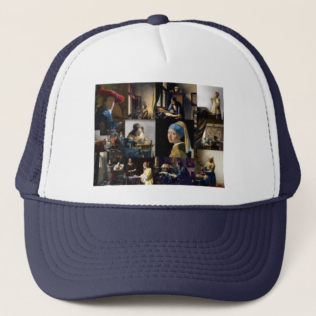 Johannes Vermeer - Masterpieces Patchwork Trucker Hat (Front)