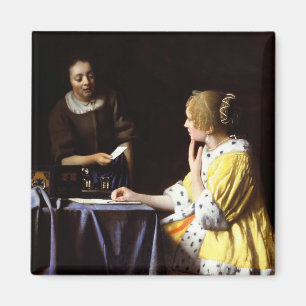 Johannes Vermeer - Mistress and Maid Magnet
