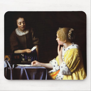 Johannes Vermeer - Mistress and Maid Mouse Mat