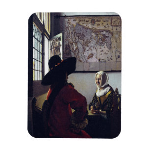 Johannes Vermeer, Officer And Laughing Girl Magnet