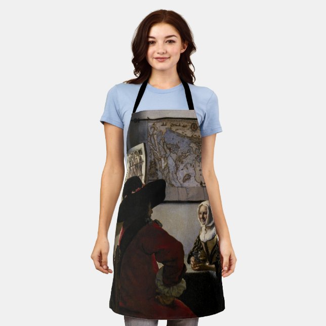 Johannes Vermeer - Officer with a Laughing Girl Apron (Worn)