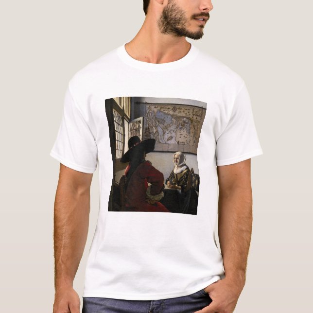 Johannes Vermeer - Officer with a Laughing Girl T-Shirt (Front)
