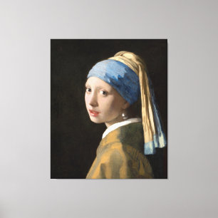 Johannes Vermeer’s Girl with a Pearl Earring  Canvas Print