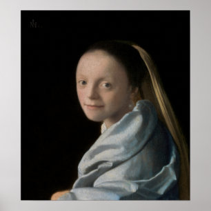 Johannes Vermeer - Study of a Young Woman Poster