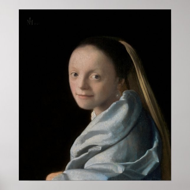 Johannes Vermeer - Study of a Young Woman Poster (Front)