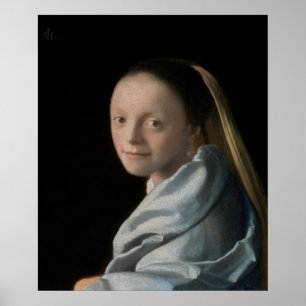 Johannes Vermeer - Study of a Young Woman Poster