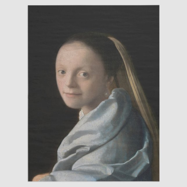 Johannes Vermeer - Study of a Young Woman Tissue Paper (Creator Uploaded)