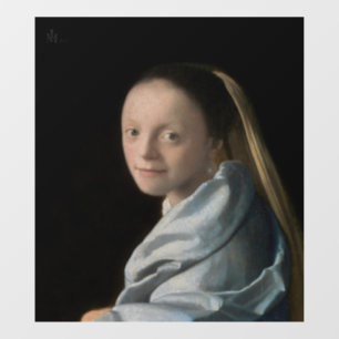 Johannes Vermeer - Study of a Young Woman Window Cling