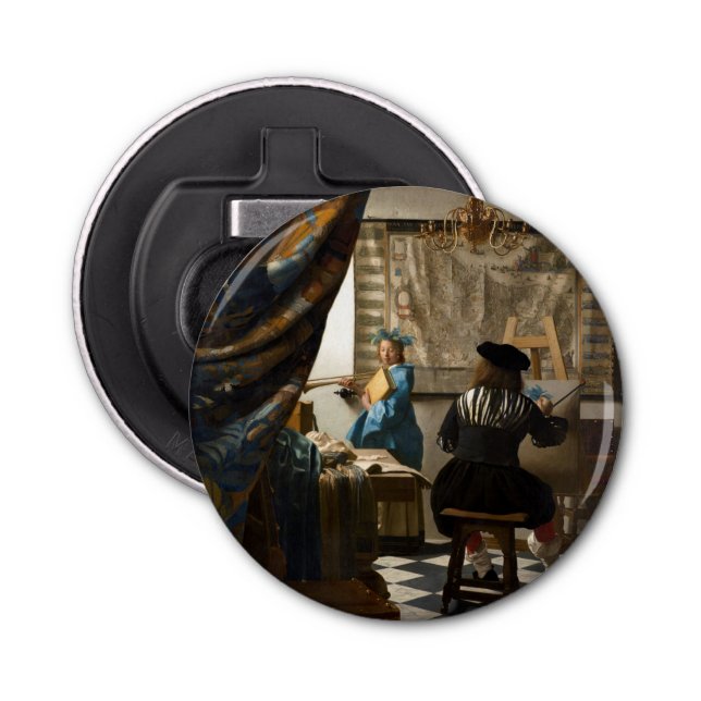 Johannes Vermeer - The Allegory of Painting Bottle Opener (Front)