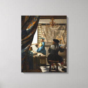 Johannes Vermeer - The Allegory of Painting Canvas Print
