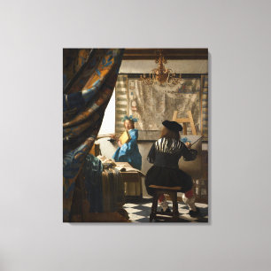 Johannes Vermeer - The Allegory of Painting Canvas Print