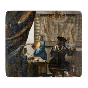 Johannes Vermeer - The Allegory of Painting Cutting Board