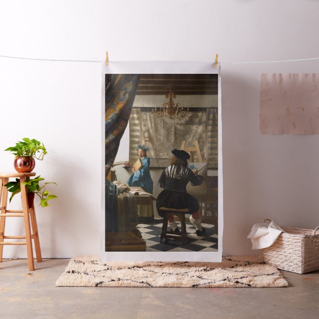 Johannes Vermeer - The Allegory of Painting Fabric (In Situ)