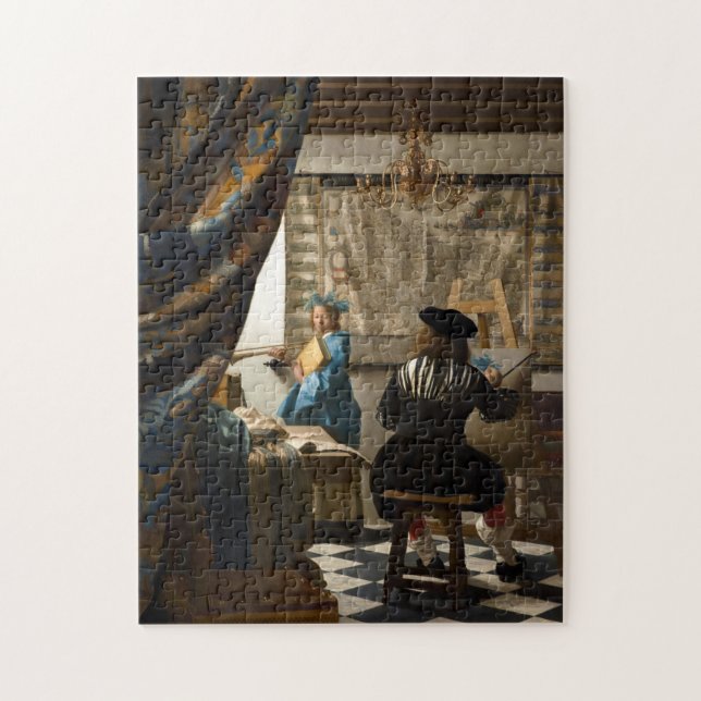 Johannes Vermeer - The Allegory of Painting Jigsaw Puzzle (Vertical)