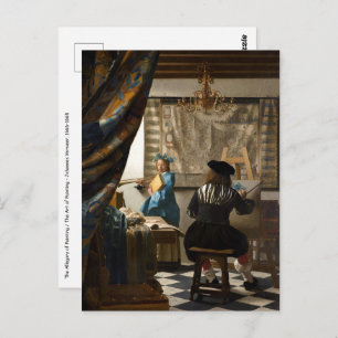 Johannes Vermeer - The Allegory of Painting Postcard