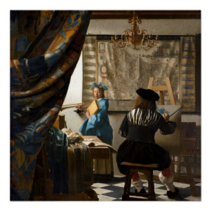 Johannes Vermeer - The Allegory of Painting Poster