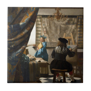 Johannes Vermeer - The Allegory of Painting Tile