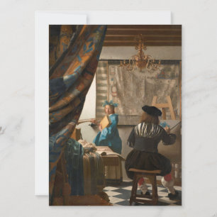 Johannes Vermeer - The Art Of Painting Holiday Card