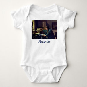Johannes Vermeer - The Astronomer Baby Bodysuit