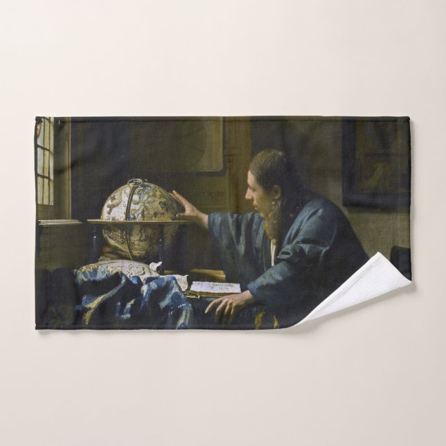 Johannes Vermeer - The Astronomer Bath Towel Set (Hand Towel)