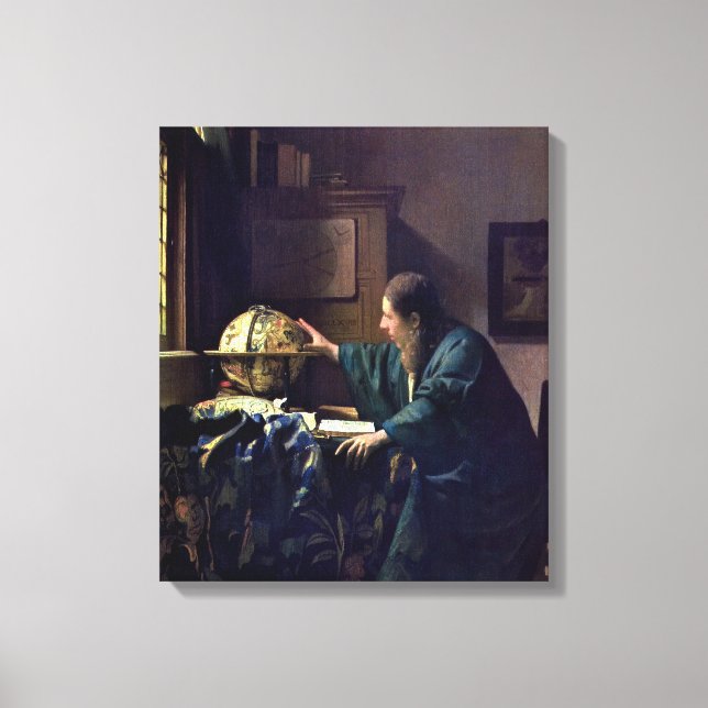 Johannes Vermeer - The Astronomer Canvas Print (Front)