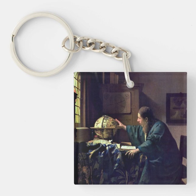Johannes Vermeer - The Astronomer Key Ring (Front)