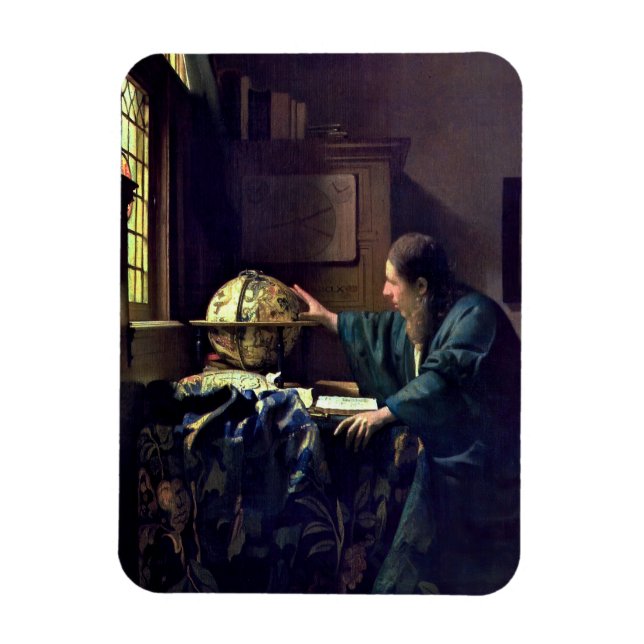 Johannes Vermeer - The Astronomer Magnet (Vertical)